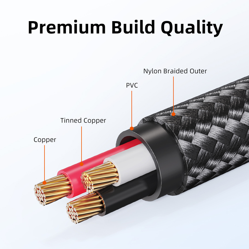 Cabletime 3.5mm a 6.35mm adaptador jack cabo aux para alto-falante amplificador de guitarra trs cabo de áudio jack 6.5mm a 3.5mm cabo de áudio