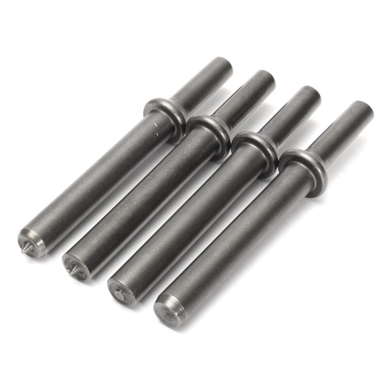 4pcs Air Rivet Hammer Set + 1pc Coupped Bit For Pneumatic Bit Power Tool Accessories 4-5/8" Long