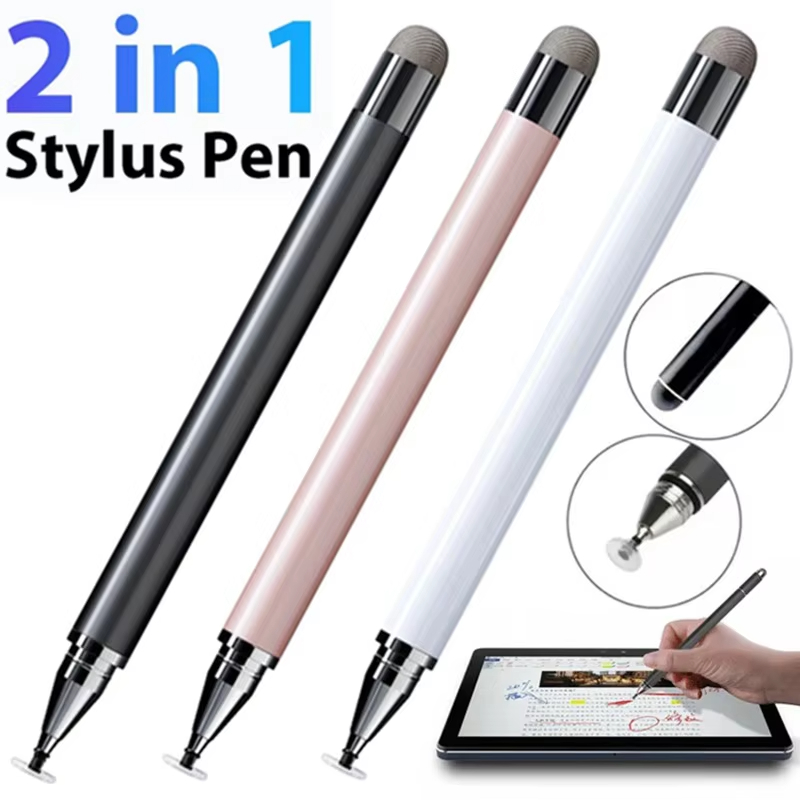 Lápiz óptico Universal 2 en 1 para pantalla táctil, lápiz óptico para teléfono Android, bolígrafo táctil Universal para tableta