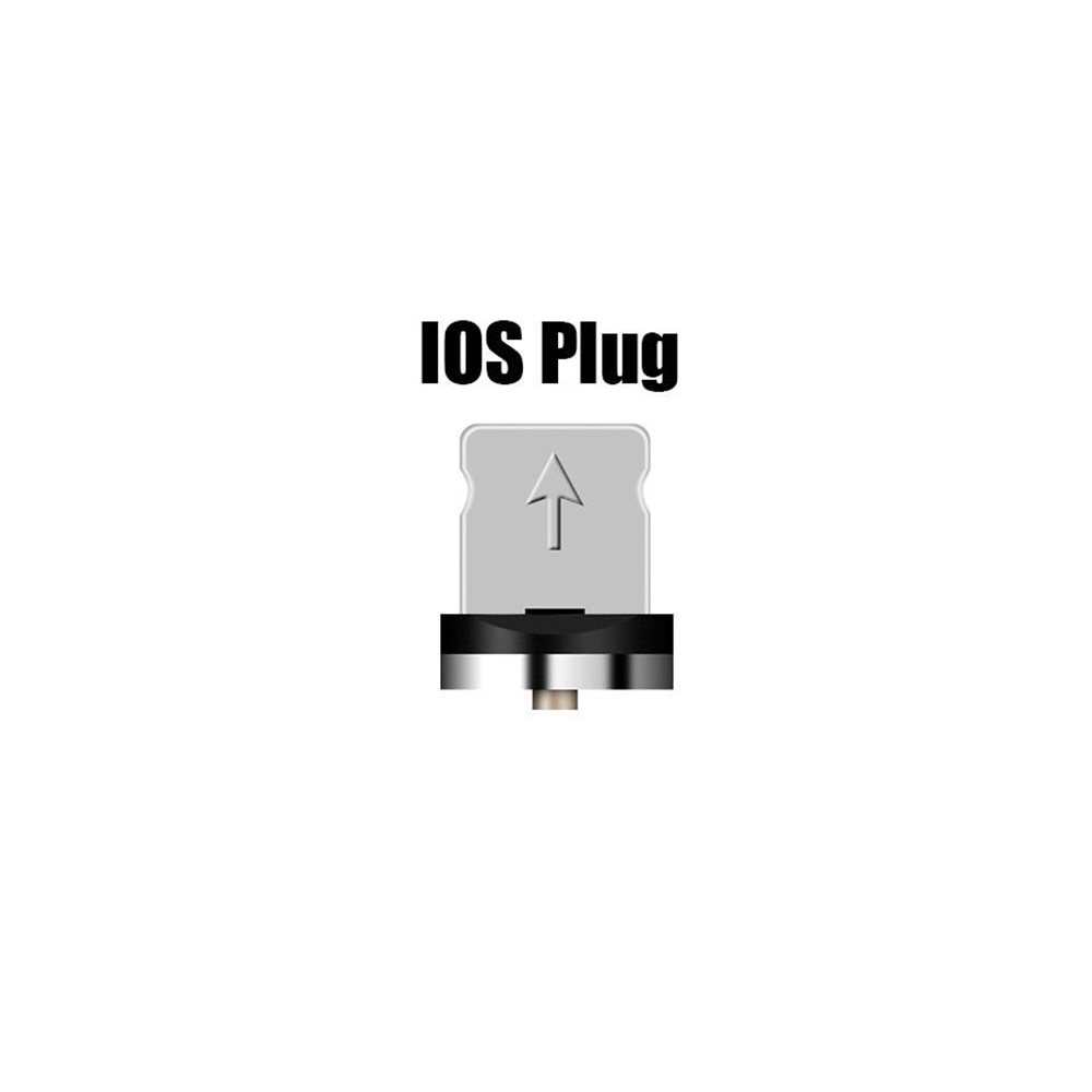 Adaptador Micro USB para IPhone, Samsung, Xiaomi, convertidor de Cable macho, convertidor magnético, Conector Micro USB hembra a tipo C, TXTB1: IOS