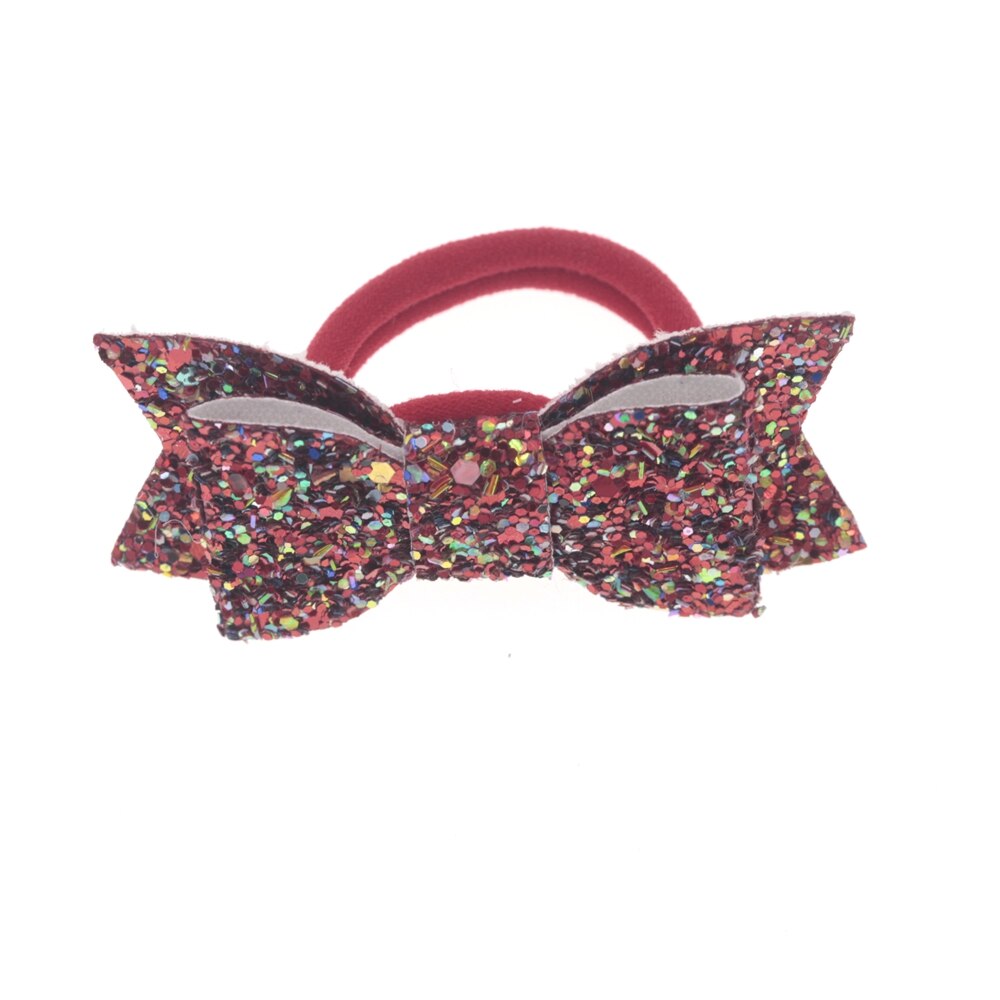 Baby nylon pannband med paljett rosett flicka diy blomma elastiskt pannband barn huvudbonader barn håraccessoarer: 2