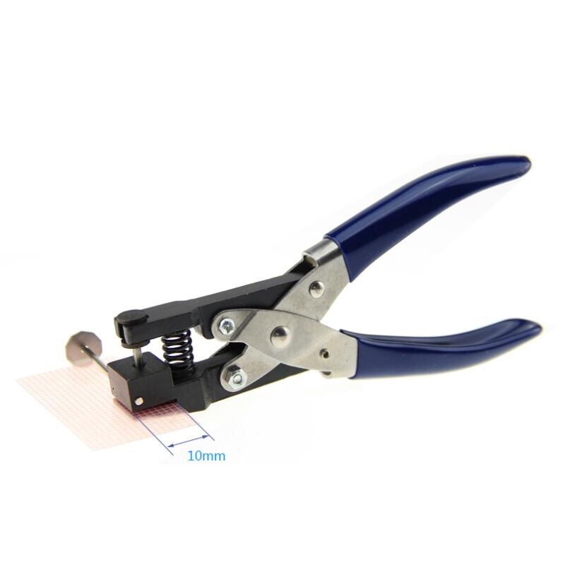 Perforadora para tarjetas de PVC de 2/3/4/5/6mm, película protectora, etiqueta, herramientas de mano de bricolaje, perforadora de un solo orificio redondo, duradera