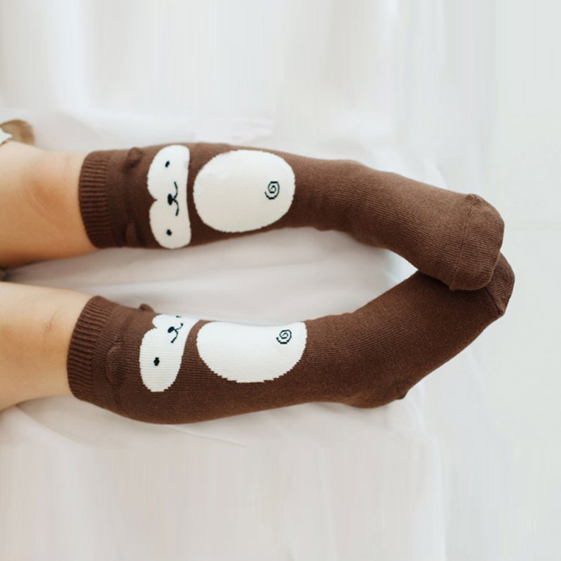 Calcetines para niños pequeños pajarita grande chicas tejidas hasta la rodilla de algodón suave calcetines con lazo para bebé niños kniekousen meisje bebé niñas Calcetines