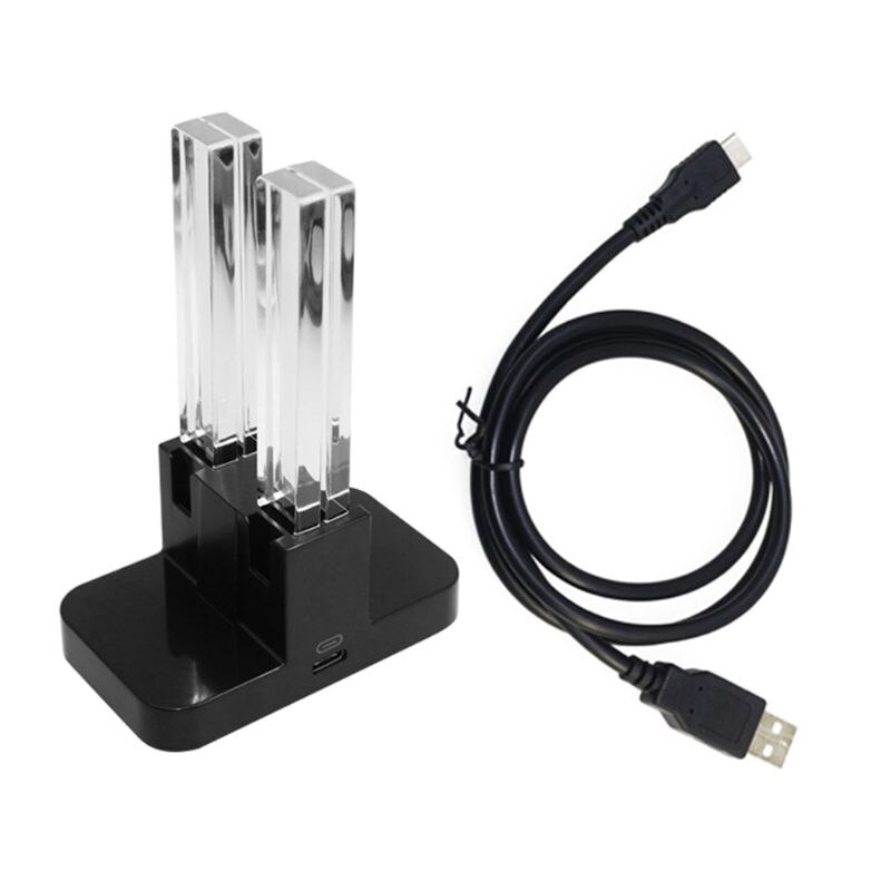 Dubbele Joy-Con Oplaaddock - Voor Nintendo Switch - LED Indicator - USB Powered