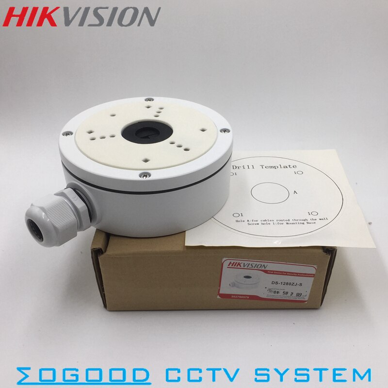 Hikvision DS-1280ZJ-S Junction Box for Dome Camera Aluminum Alloy Hik White Waterproof for DS-2CD21XX Dome Camera