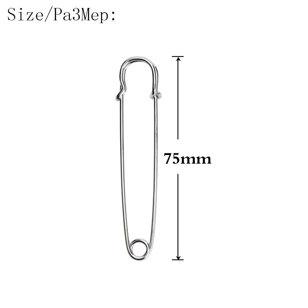 10pcs Safety Pins Metal Safety Pins for Blankets Skirts Kilts Stainless Steel Sewing Pin Large 3 Inch Sewing Accessories