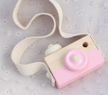 Cámara de madera para niños y bebés, juguete educativo para decoración de fotografía, de cumpleaños, producto , ,: pink