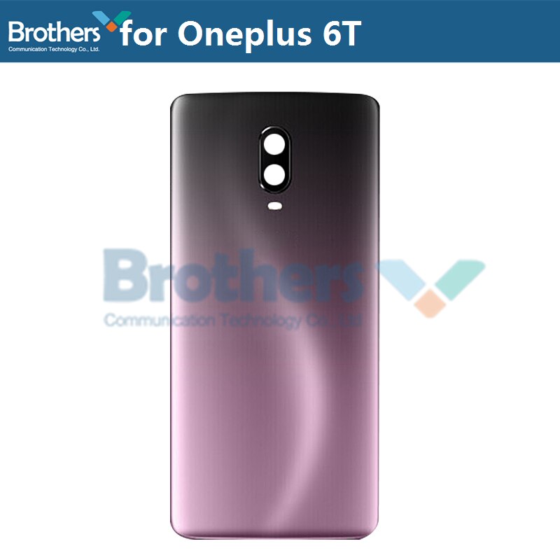 Original Battery Housing for Oneplus 6 6T Battery Door for Oneplus 6 Back Case Back Cover Door Back Housing Phone Replacement: Purple for 6T