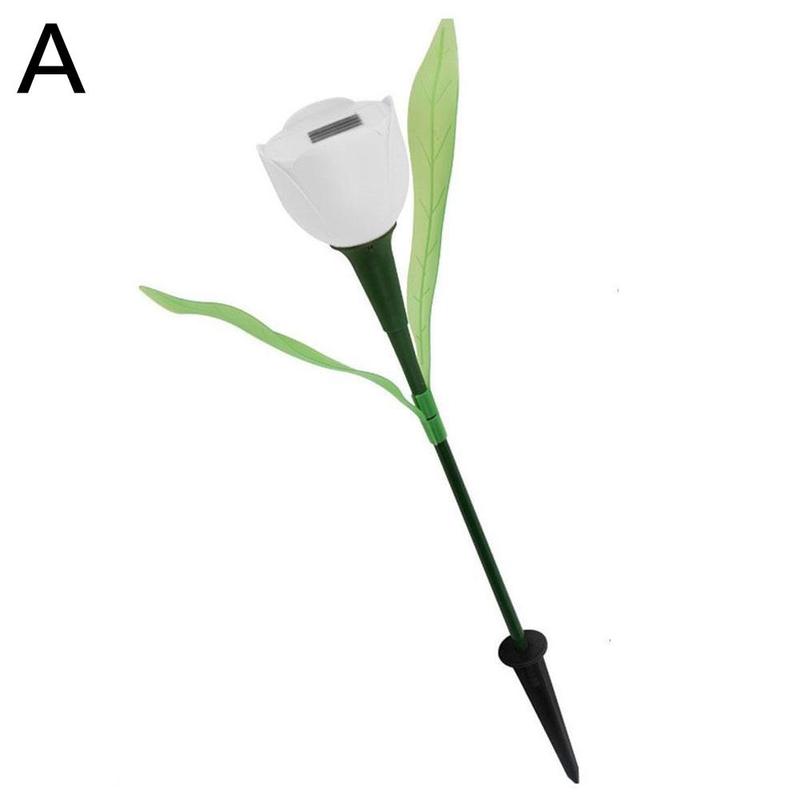 Led Solar Simulation Tulip Floral Light Home Decorative Lawn Waterproof Decor Tulip Garden Landscape Lights Light Lamp Flow I8r2: A