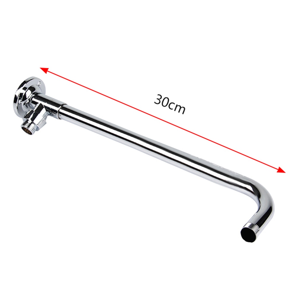 30cm Wall Mounted Shower Head Stainless Steel Extension Rainfall Shower Head Extension Arm Shower Equipment