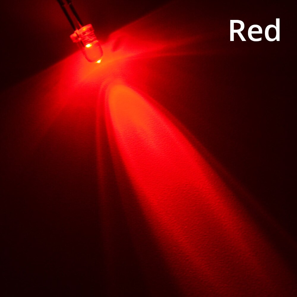 100pcs Min F3 3mm 2pins Round Red Diode Led Water Clear Super Bright Light-emitting Diode Bulb Led Lamp Super Bright Light Beads