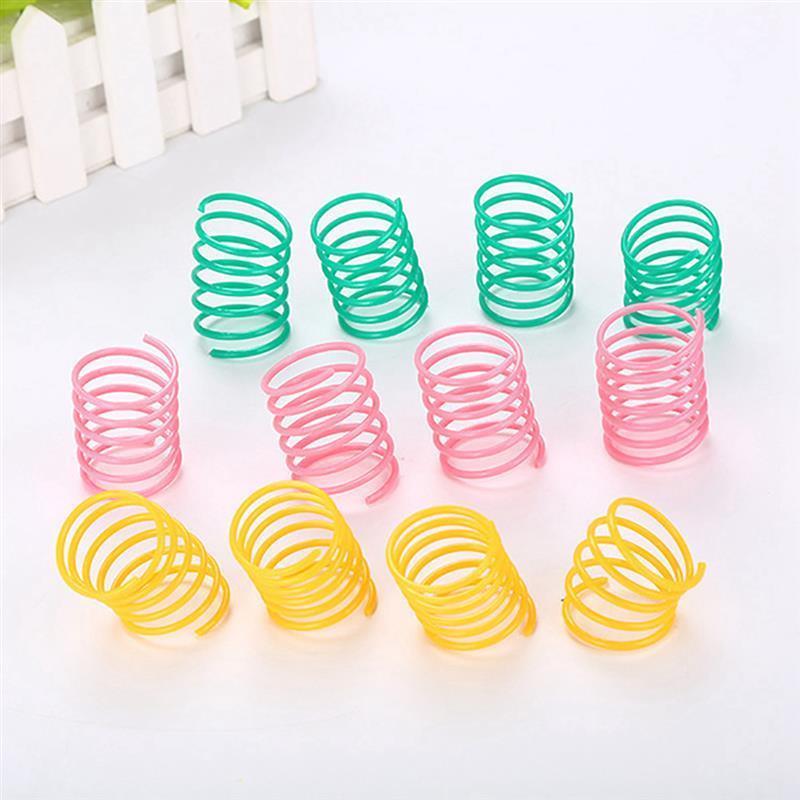 8/10pcs / Lot cat toys interactive Spring Toy Ball Wide Pet Kitten Toy Pet Products Cat Play Supplies Cats Playing Toy Pet