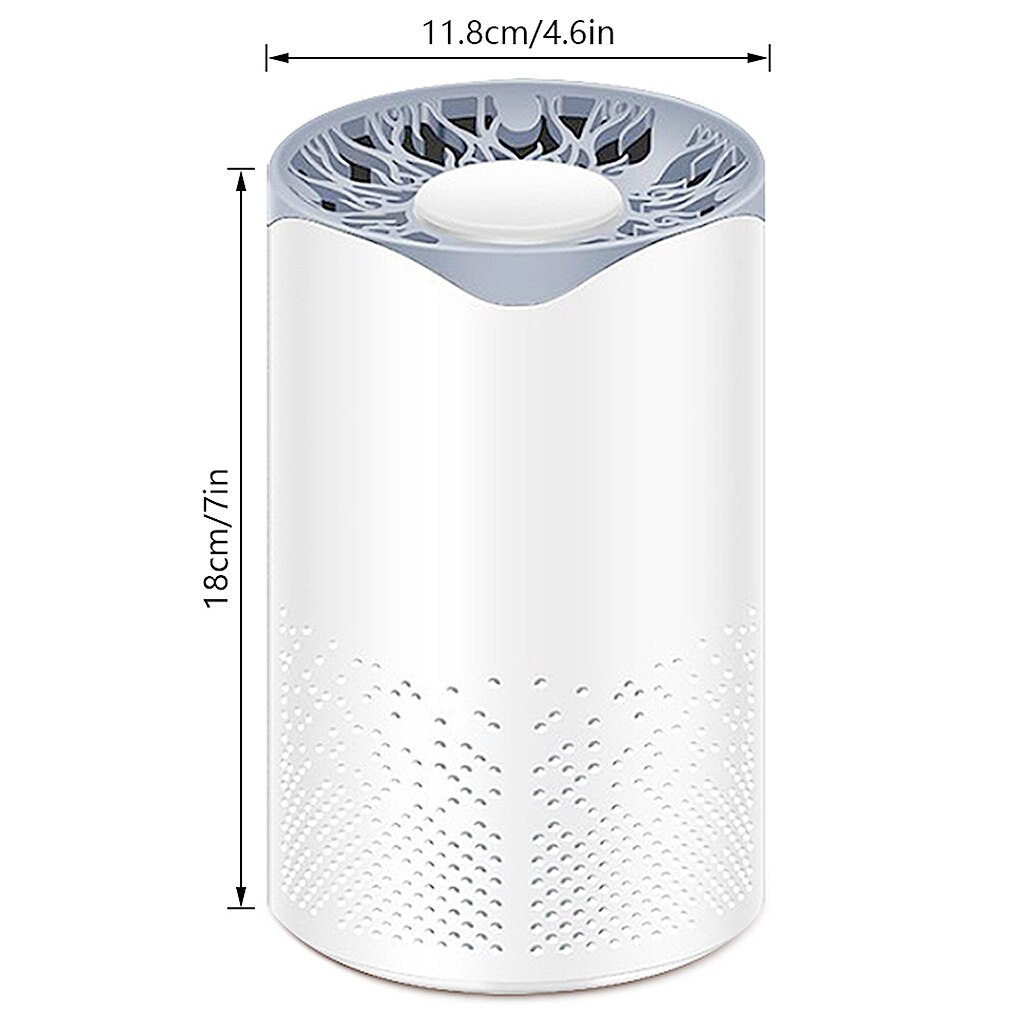 265NM UV Sterilizing Light DC5V 5W Air Purifier Cleaner UV lamp with Activated Carbon USB C-harging Portable for Home Livng Room