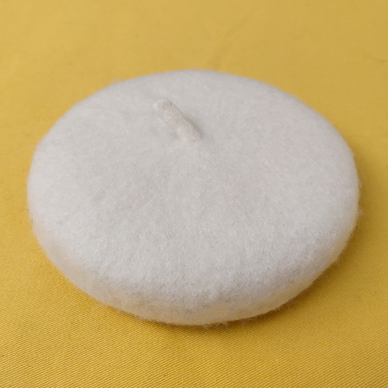 Solid Color Pet Hat Painter Wool Hat Dog Beret Mini Decorative Photo Headwear Pet Memorial Christmas Luxury Beret Hat: 02