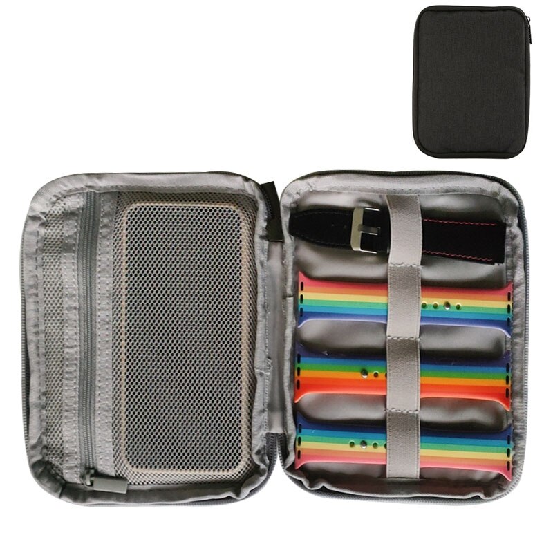 Wasserdichte tragbare Box Uhrenhalter Organizer Aufbewahrung für Männer Frauen Smartwatch-Boxen für Apple Watch Armband Aufbewahrungsbox Uhren: Lila