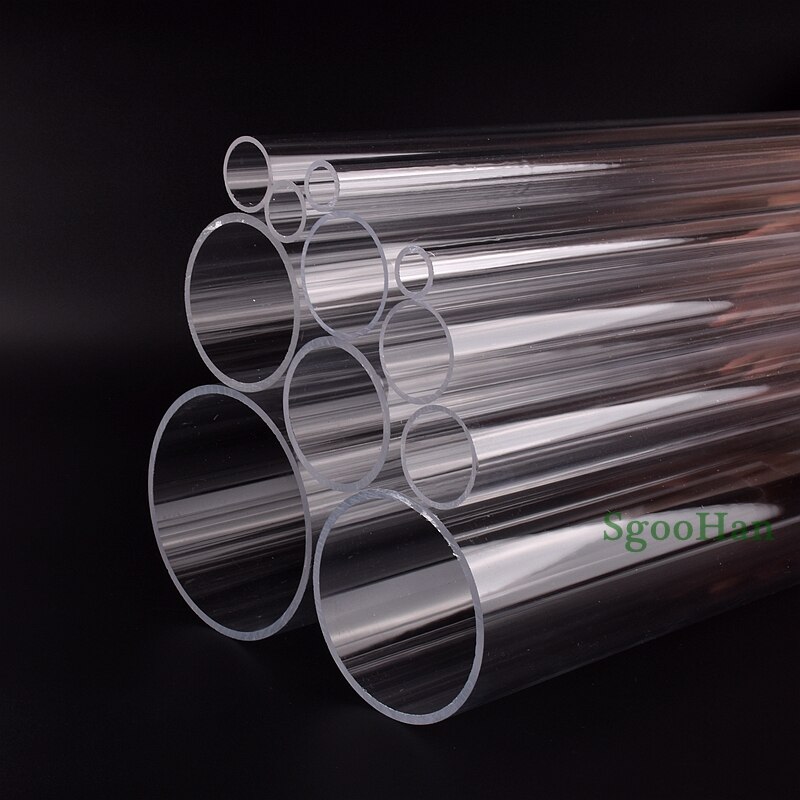 Länge 50cm OD 16 ~ 110mm Plexiglas Acryl Aquarium Aquarium Rohr Hause DIY Bewässerung System PMMA Rohr wasser Versorgung Rohr