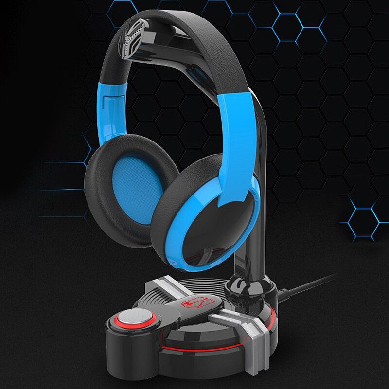 Desktop Game Microphone USB Gaming PC Microphone with HD Mic Multifunctional Earphone Stand