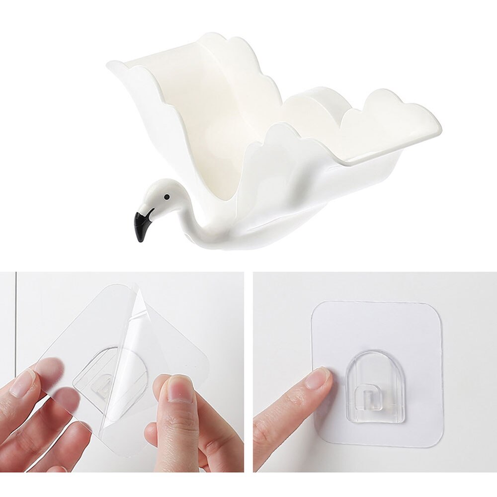 1Pc Zeephouder Badkamer Douche Zeepbakje Douche Platen Zeep Opbergdoos Met Afvoer Wandmontage Zelfklevende Plastic bad Lade