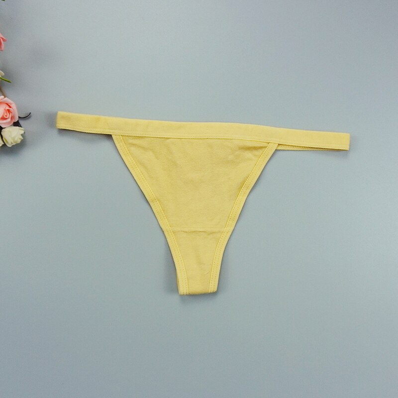 4Pcs/lots Thongs Women Sexy Panties Tangas Erotic Lingerie Micro Bikini Ladies Bow G-String Sporty Cotton Underwear