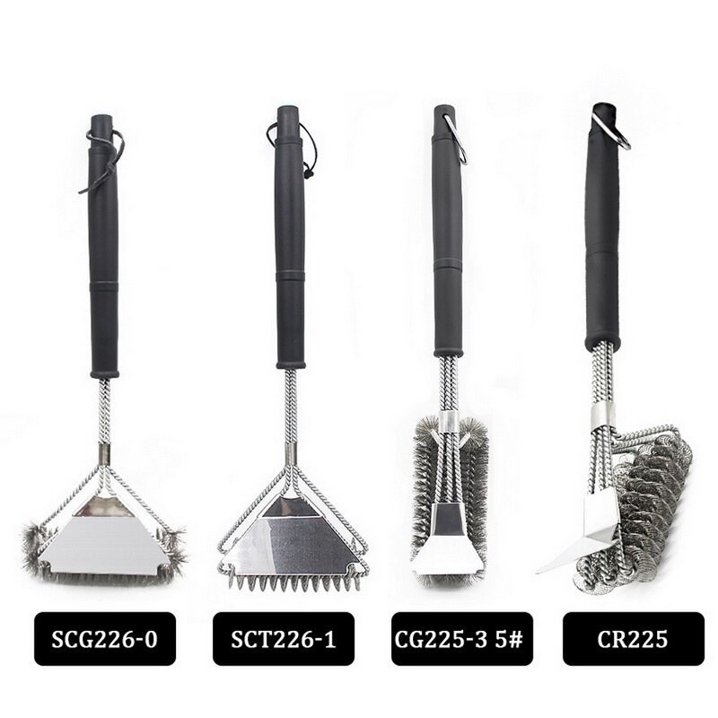Grill Pinsel Und Schaber BBQ Reiniger Edelstahl Draht Borsten Mit Lange Griff Werkzeuge Für Grill Grill Reinigung Zubehör