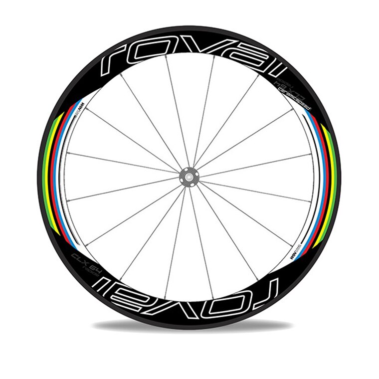 Regenboog Sticker Voor Roval Racefiets Wiel Carbon Fiets Van Frankrijk Race Fietsen Decal