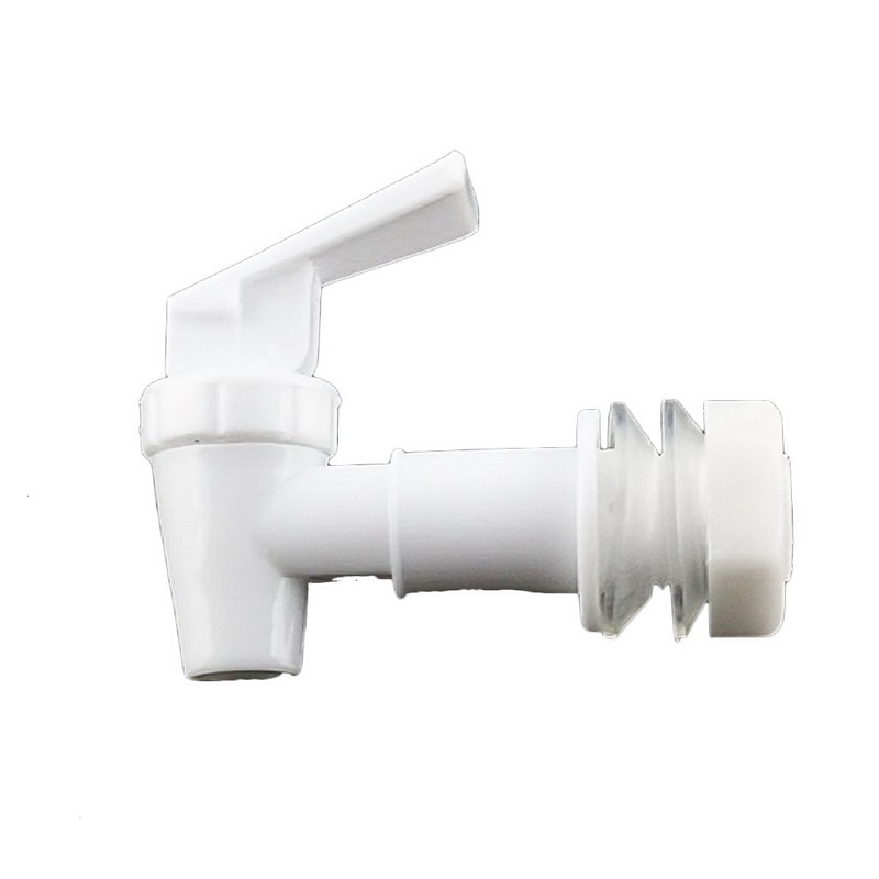 1Pcs Wit Push Type Plastic Water Dispenser Kraan Tap Vervanging Home Essentiële Drinken Fonteinen Onderdelen 3/4 Inch Opening