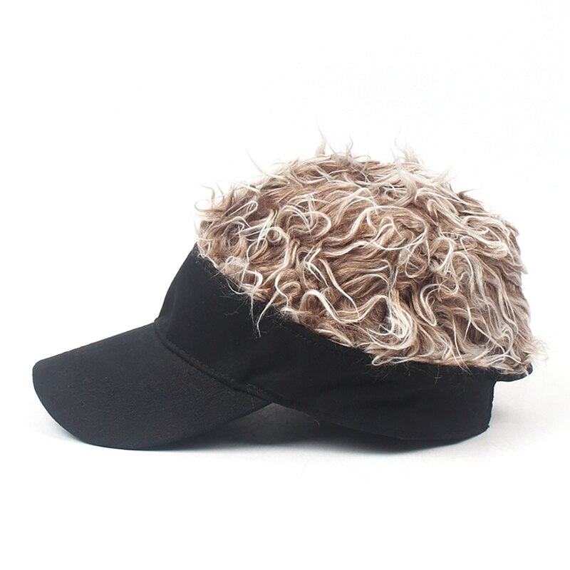Tennis Baseball Cap Haar Krullen Pruik Natuurlijke Pruiken Natuurlijk Sluit Synthetische Hoed Pruik Verstelbare Unisex Voor Outdoor Sport