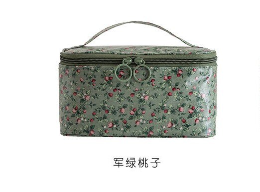 Esteticista nueva de Corea maquillaje de Pu bolsas de cosméticos de viaje bolsa organizadora de aseo maquillaje bolso impermeable bolsa de belleza bolsa: 5