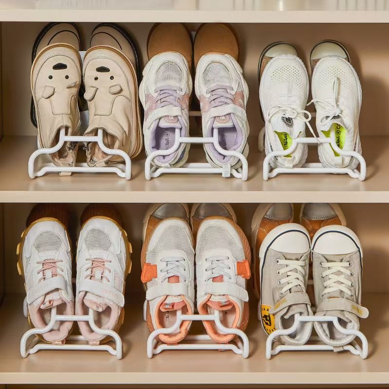 Zapatero multifunción para niños, tendedero portátil para balcón, organizar zapatos para niños, organizador para ahorrar espacio, 10 Uds.