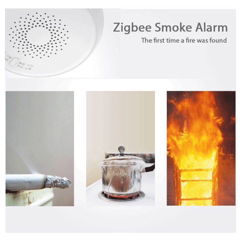Zigbee Smart Wireless Smoke Detector/Smart Smoke Alarm/Smoke Sensor