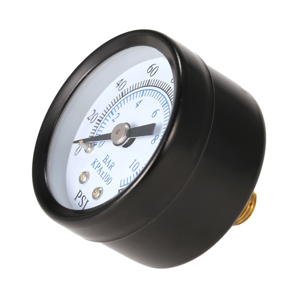 1/8 Inch 160 Psi 0-10bar Compressor Compressed Air Pressure Gauge Small Double Scale Measurer Ts-40