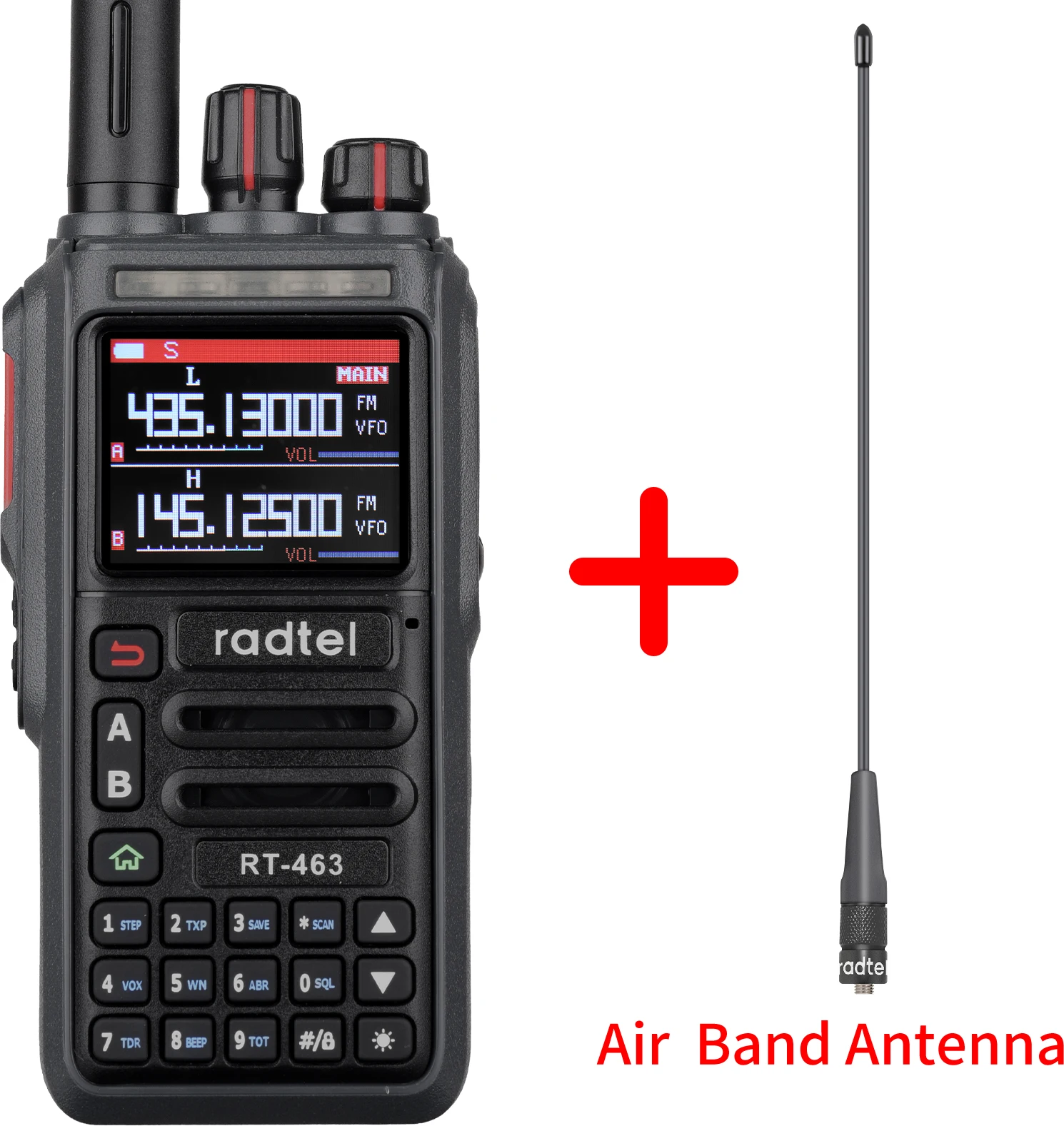 Radtel RT-463 8w Vollband-Amateurfunk 199CH Amateur Walkie Talkie AM Air Aviation Band Satcom NOAA Wetterkanal: Blau / EURO