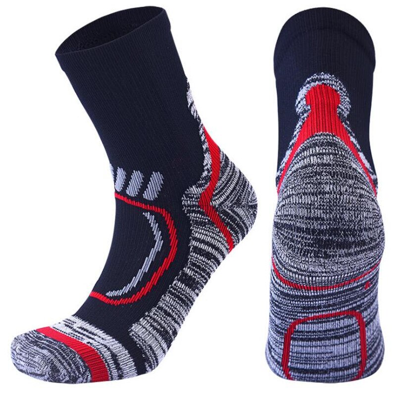 Calze da sci termiche invernali uomo donna sport calze da Snowboard calze termiche ciclismo Trekking calze da Trekking: Black / EU 43-46