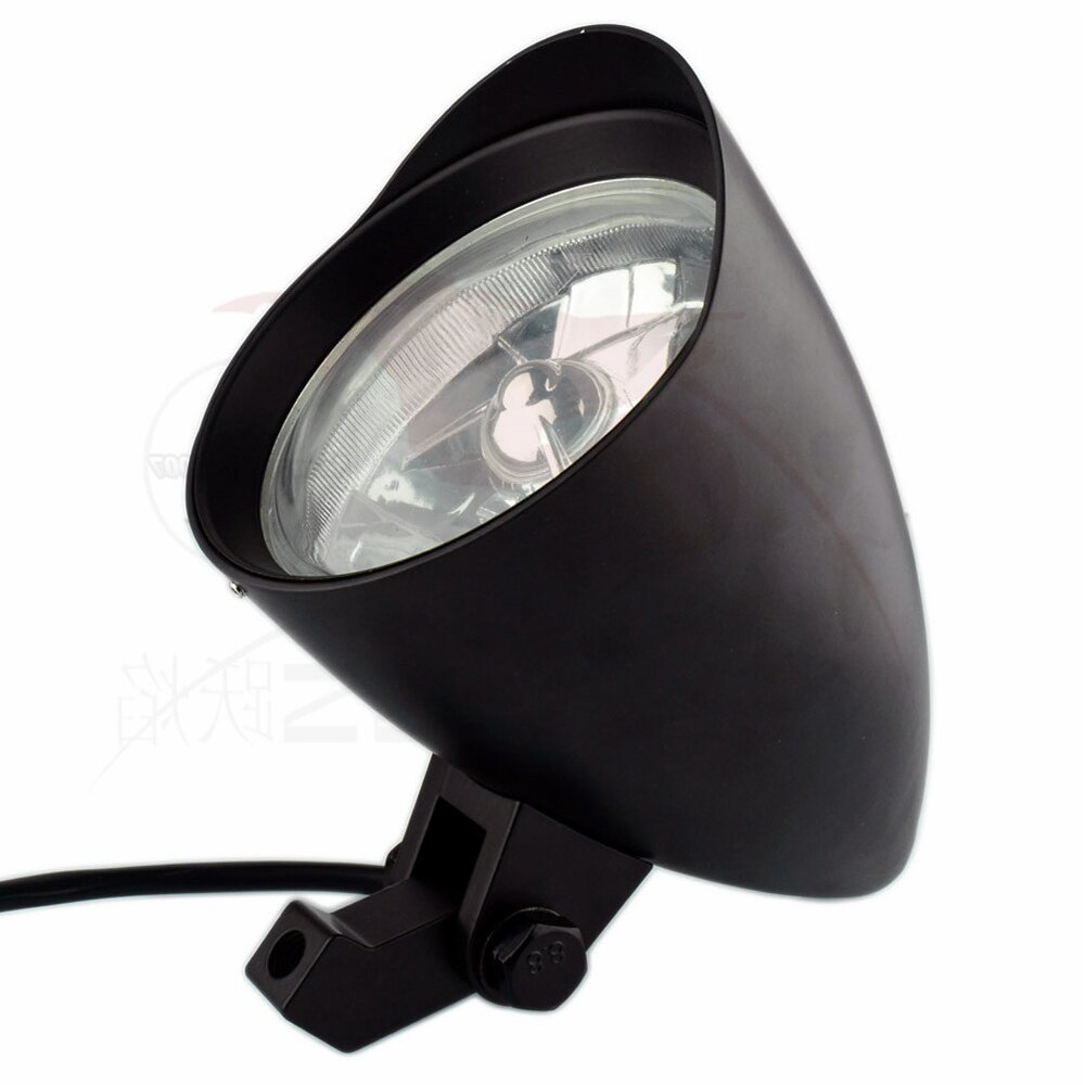 Motorcycle Aluminum Tri Bar 4.5&quot; Bullet Headlight Lamp For Harley Sportster XL Dyna Softail FXR FXST Chopper Bobber Custom: Black