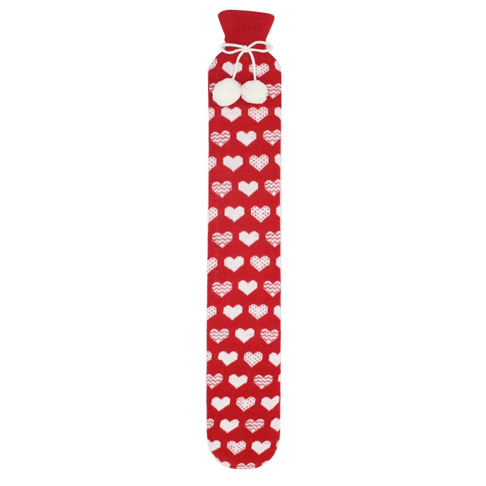 52cm Removable Cover Fur Rubber Water Bottle Extra Long Christmas Water Bottles Bag For Waist Hand Foot Warming: B