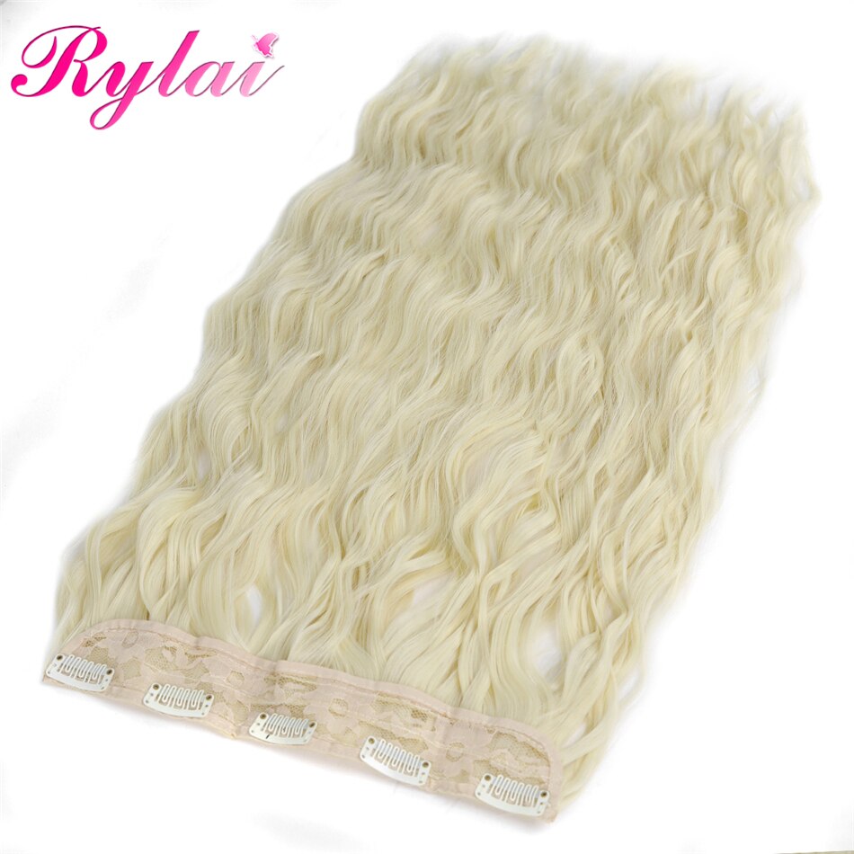 Rylai Clip In Hair Extensions Synthetische Wave Clip Op Voor Vrouwen Mode Hoge Tempratuur Vezels Zwart Bruin En Ombre Kleuren