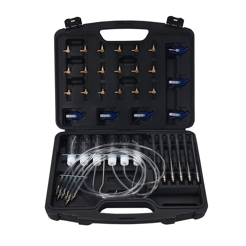 Diesel Injector Flow Meter Test Kit Common Rail Adaptor Fuel Tester Set automotive tools