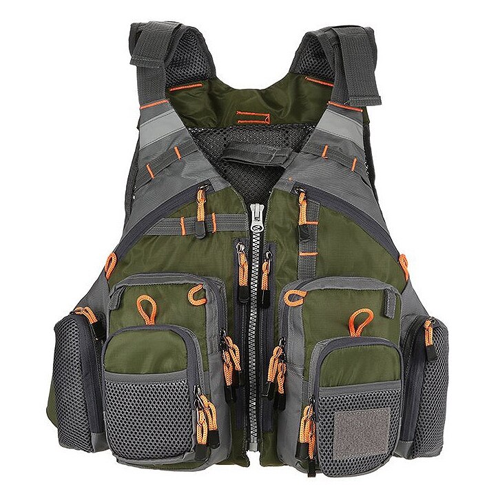 Fly Fishing Vest Breathable Padded Superior 209Lb Bearing Life Safety Jacket Fishing Vest for Swimming Sailing Boating Kayak