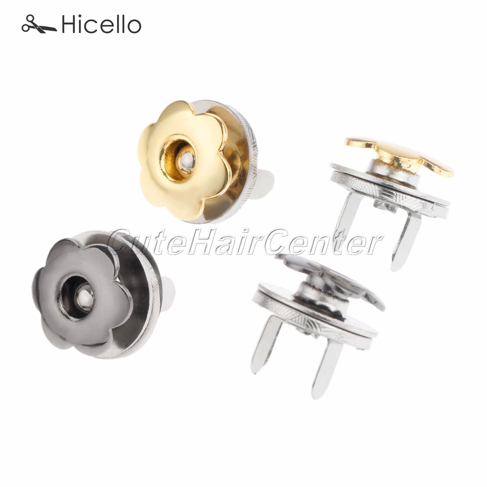 5 Sets Metalen Magnetische Snaps 17Mm Bloemvorm Pruim Gespen Knoppen Druk Decoratie Voor Naaien Kleding Bag Portemonnees Tool hicello