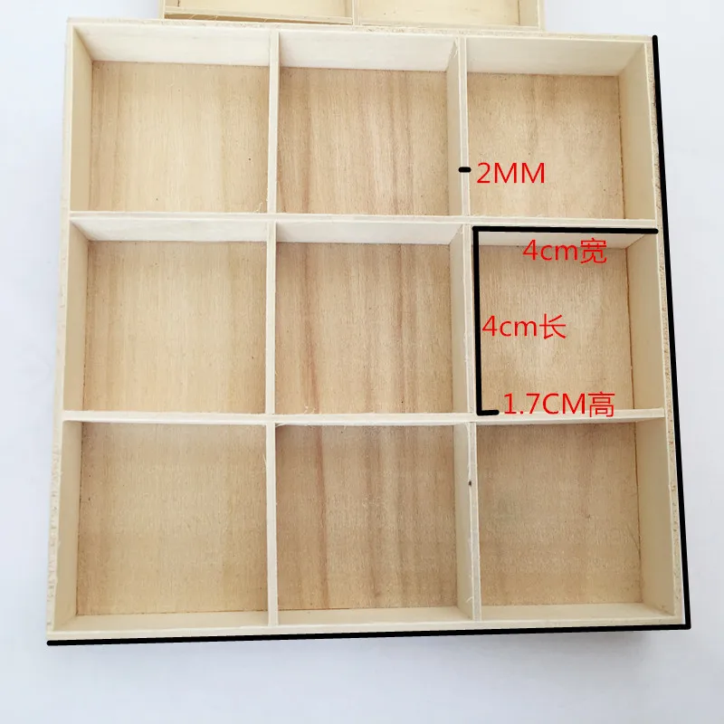 Wooden Drawer Organizer Desk Organizer Divided Storage Box Display Tray for Small Items Miniature Plant Jewelry Craft Stationary: C