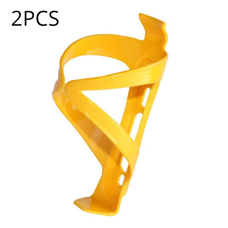 2pc enlee mtb flaskhållare ultralätt vattenflaskhållare ställ berg hopfällbar cykelbur mycket elastiska cykeltillbehör: 2 st modell 2 guld