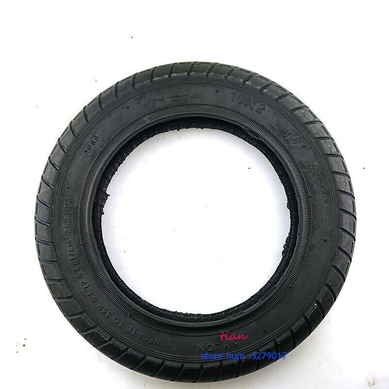 Neumático de disco de freno de disco del cubo de rueda trasera de fábrica Original para patinete eléctrico de rueda Mijia M365 de Xiaomi, 10 pulgadas, fácil de instalar: out tire