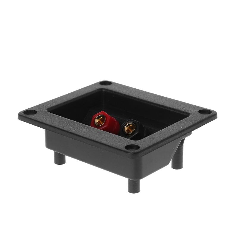 Terminal Cup Connector Parts Express Spring Double Binding Posts Gold Twist Banana Jacks Recessed Speaker Box Black