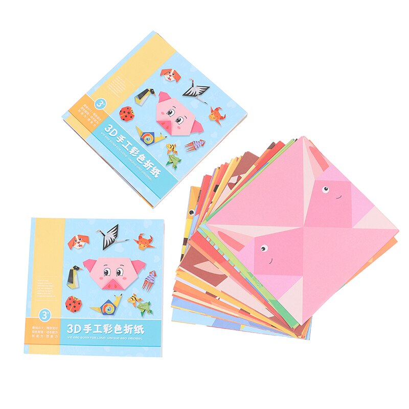 Livre d&#39;animaux de dessin animé Origami 3D, 54Pages, jouet pour enfants, bricolage, Art, bébé, apprentissage précoce, jouets éducatifs, pour bébés