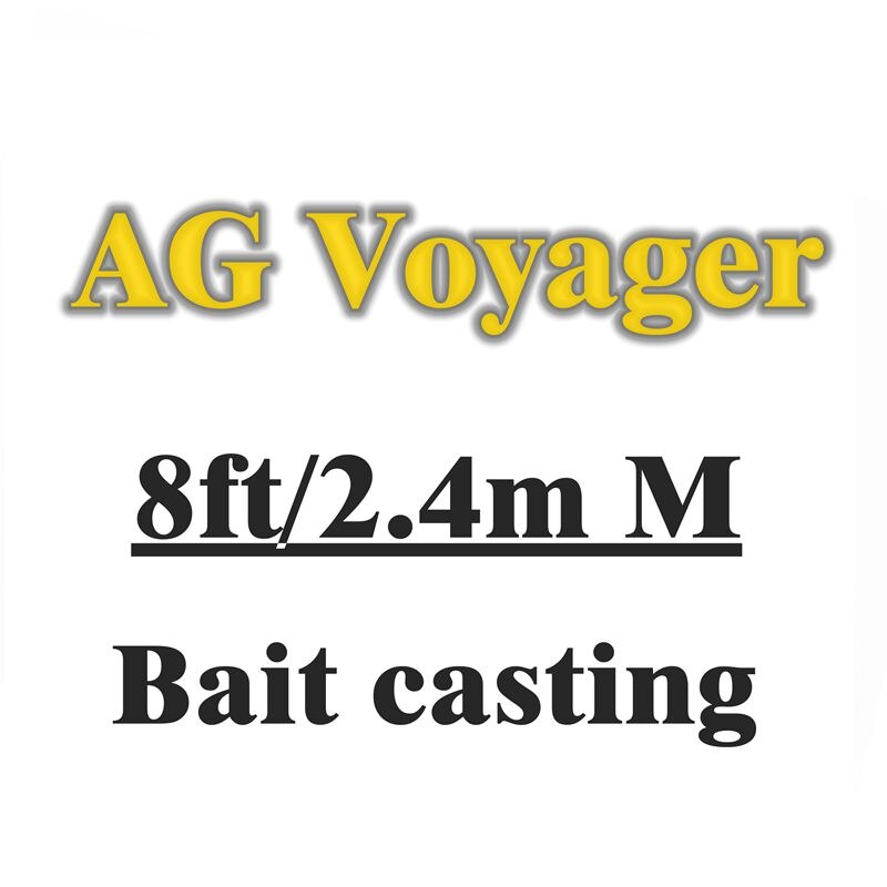 Ag voyager spinning baitcasting onki 4 osaa matkavapa ml m  mh 1.8 2.1 2.4 2.7m hiilivapa f mf action: Vihreä