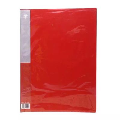 A4 red reading clip paper document file folder multi-function storage folder single/ double clip Chinese red festive wedding