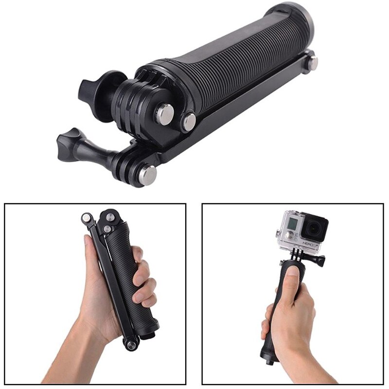 Support de caméra extensible pliable de bâton de Selfie de Gopro tenu dans la main de 3Way support de caméra portatif imperméable de poignée de bâton de Selfie accessoires de Gopro