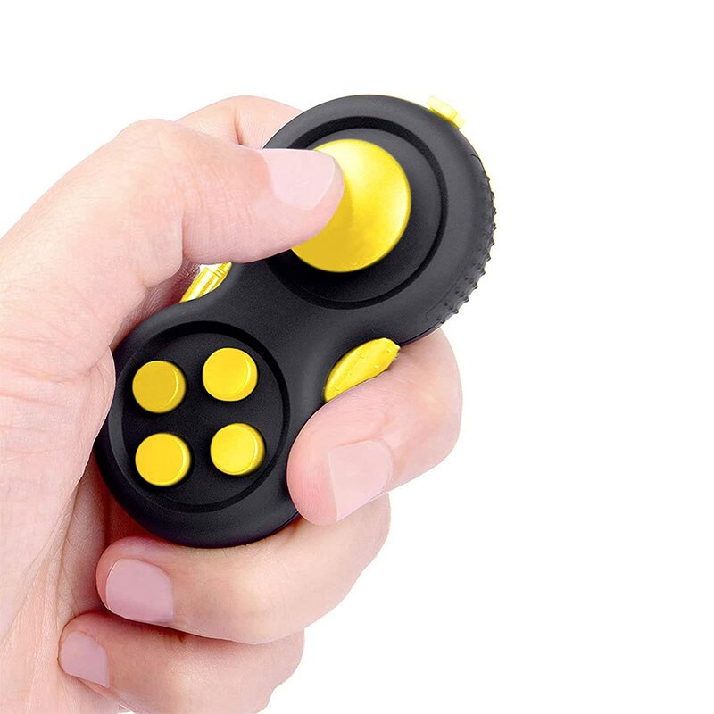 Tianta Fidget Pad Antistress Speelgoed Stress Volwassenen Handvat Speelgoed Squeeze Fun Bureau Decompressie Kids Kinderen Interactief Spel: Yellow