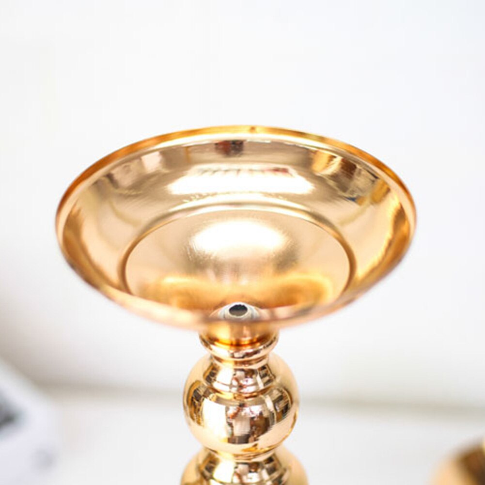 Soporte de Metal para velas, florero de Metal, candelabro de flores, florero de mesa, centro de mesa, estante de flores para eventos, decoración de boda de plomo en carretera