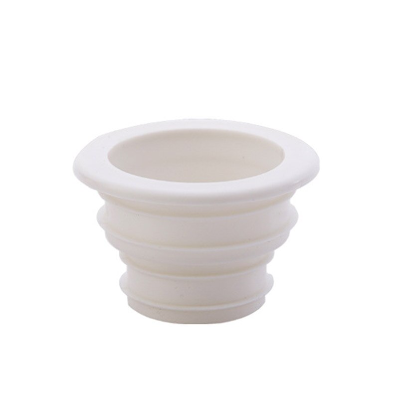 Drain Pipe Hose Seal Sewer Pipe Plug Deodorant Silicone for Washing Machine Hose Extended drain seal Household daily: White